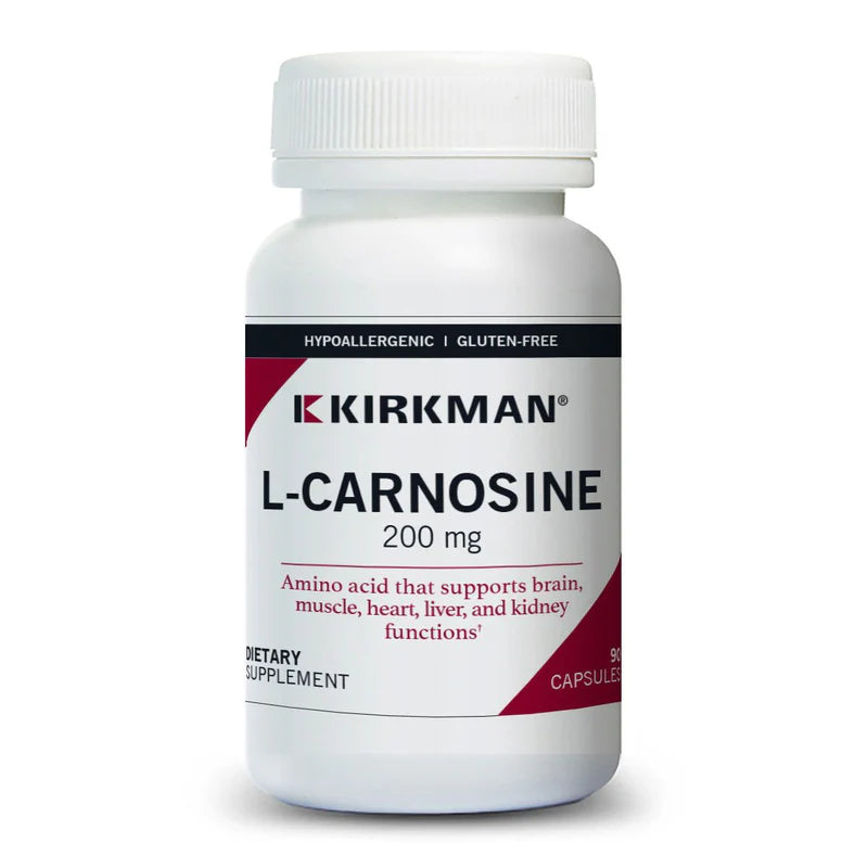 L-Carnosine 200mg 90 Capsules by Kirkman