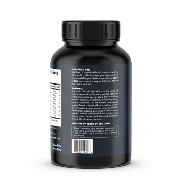 Swol Shred 90 Capsules – Thermogenic Fat Burner