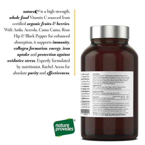 NaturaC 225mg 90 Capsules