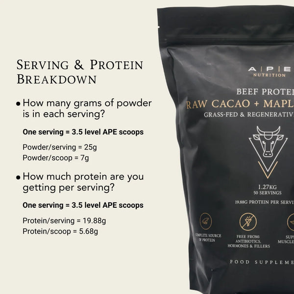 Grass-Fed Beef Protein | Raw Cacao & Maple Sea Salt
