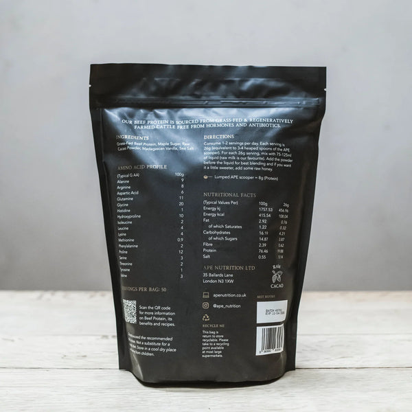 Grass-Fed Beef Protein | Raw Cacao & Maple Sea Salt