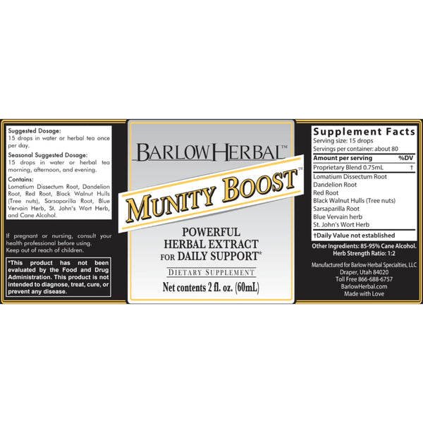 MunityBoost by Barlow Herbal 2 oz