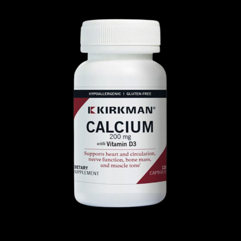 Calcium 200mg w/ D3 Hypoallergenic 120 Capsules