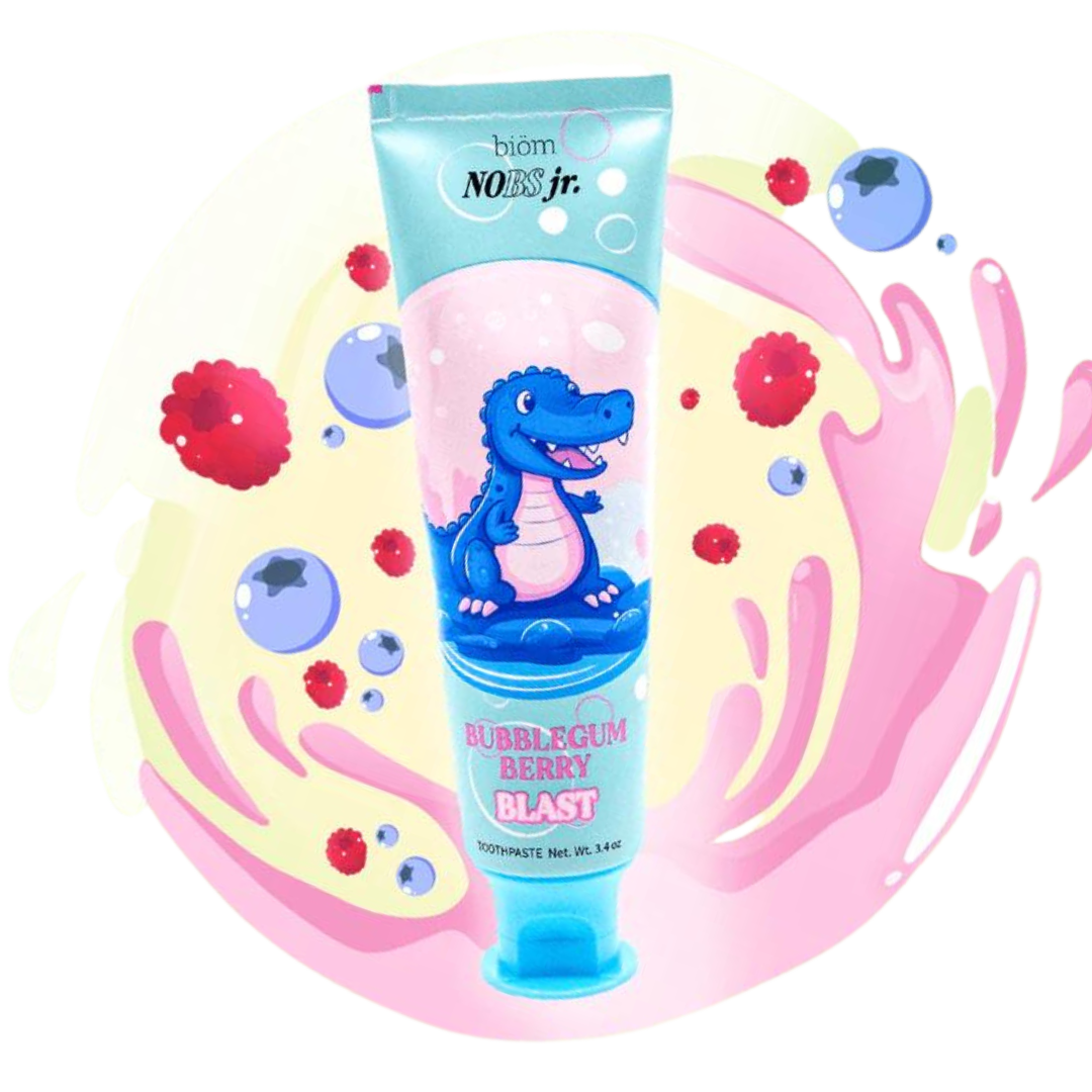 NoBS Jr. Flouride-Free Kids Toothpaste 3.4oz - Berry Bubblegum Blast