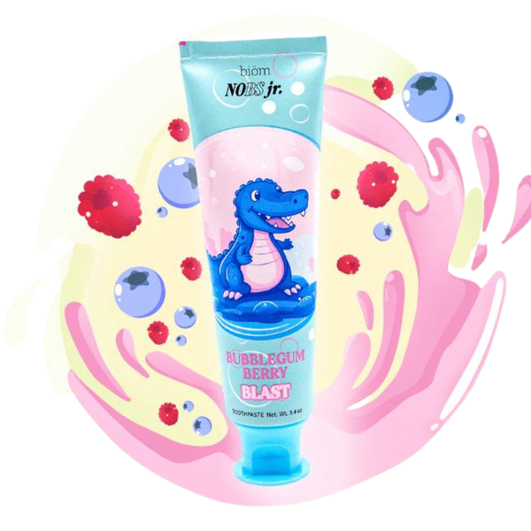 NoBS Jr. Flouride-Free Kids Toothpaste 3.4oz - Berry Bubblegum Blast