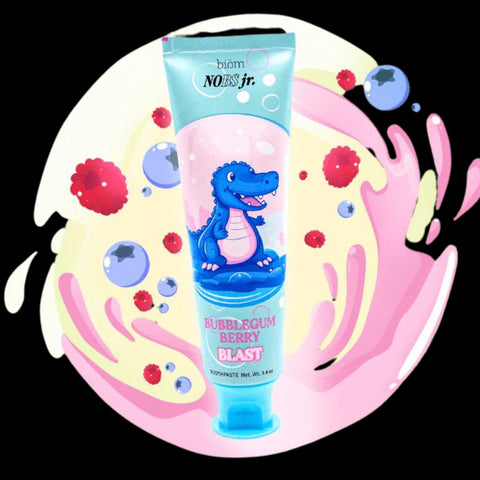 NoBS Jr. Flouride-Free Kids Toothpaste 3.4oz - Berry Bubblegum Blast
