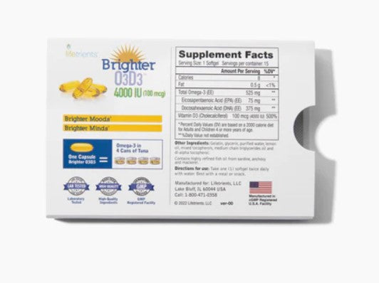 Brighter O3D3 60 Softgels