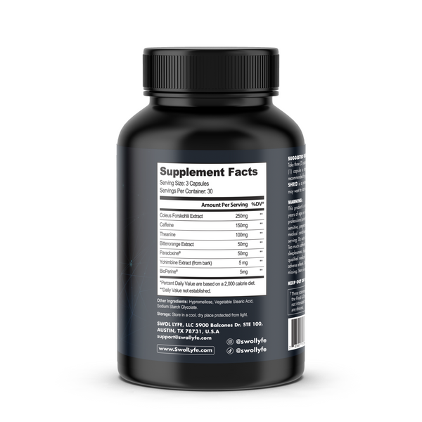 Swol Shred 90 Capsules – Thermogenic Fat Burner