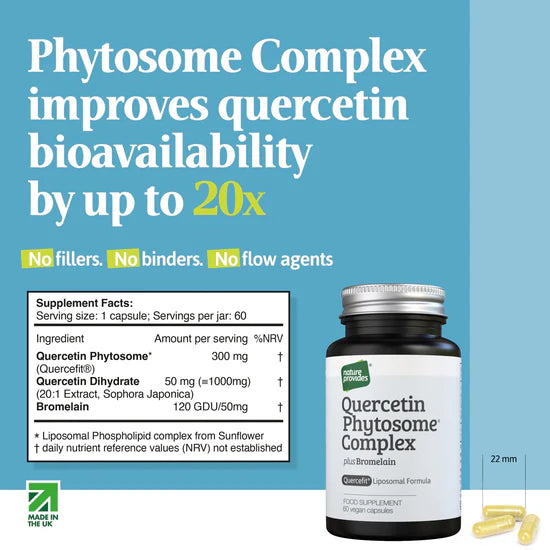 Quercetin Phytosome Complex 60 Capsules