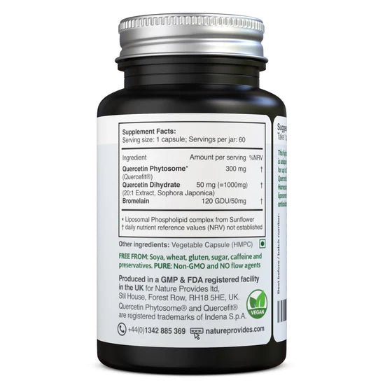 Quercetin Phytosome Complex 60 Capsules