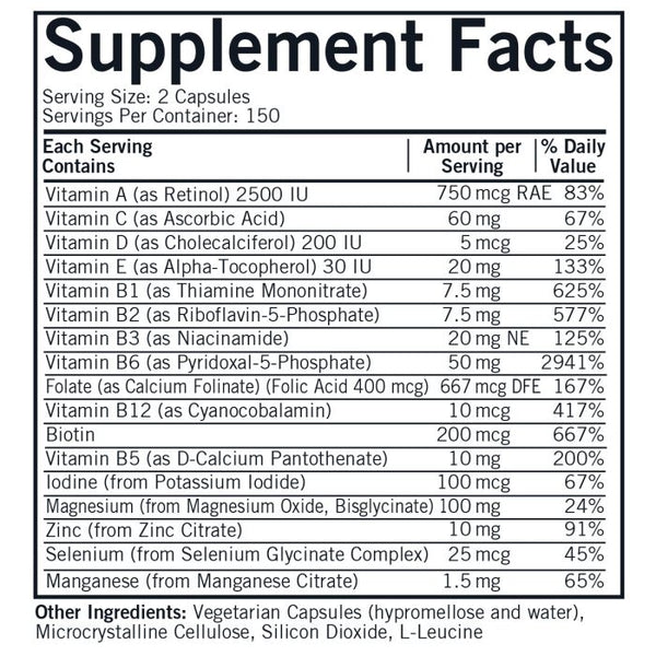 Nu-Thera® with 50 mg P-5-P - Hypoallergenic 300 Capsules