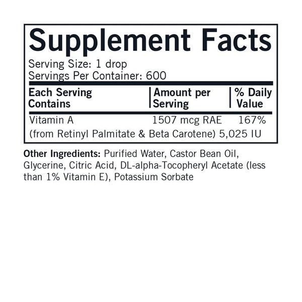 Vitamin A 5025ius (Mycellized), 30ml Liquid