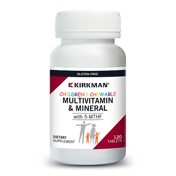 Children's CHEWABLE Multi Vitamin/Mineral Tablets with 5-MTHF by Kirkman