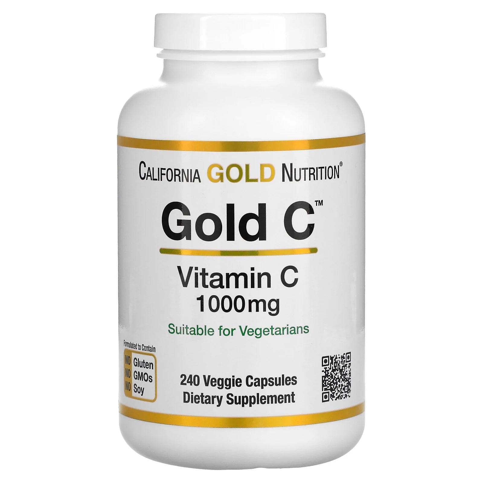 Vitamin C 1000mg, Gold C 240 Capsules