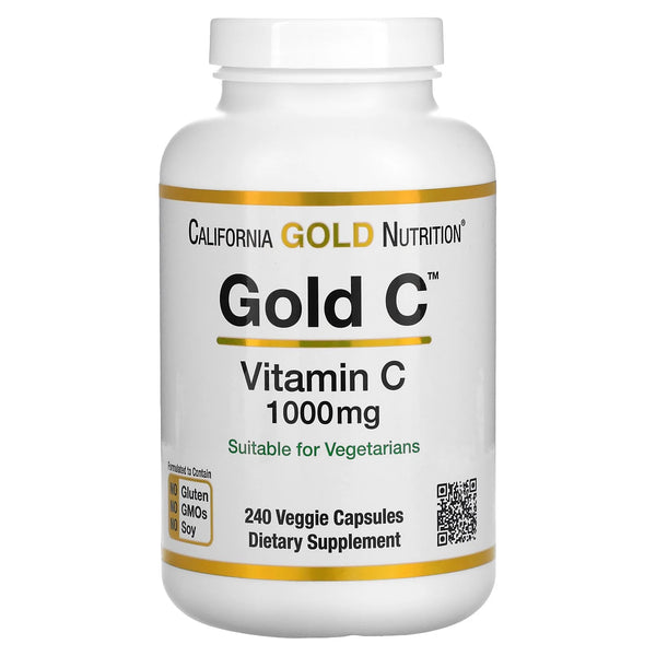Vitamin C 1000mg, Gold C 240 Capsules