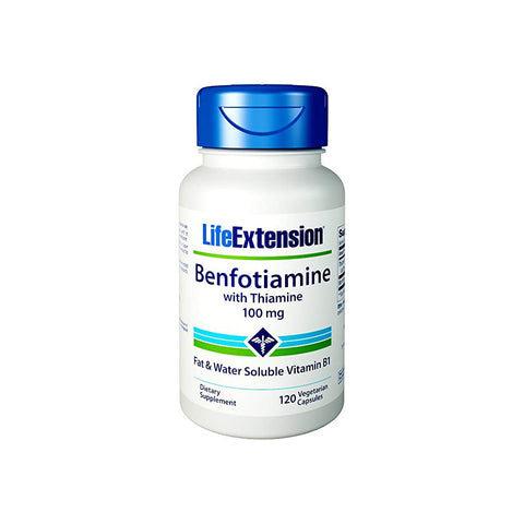 Vitamin B1 Benfotiamine with Thiamine 120 Capsules by Life Extension