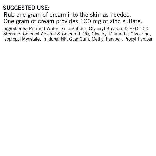 Zinc Sulphate Cream 4oz by Kirkman