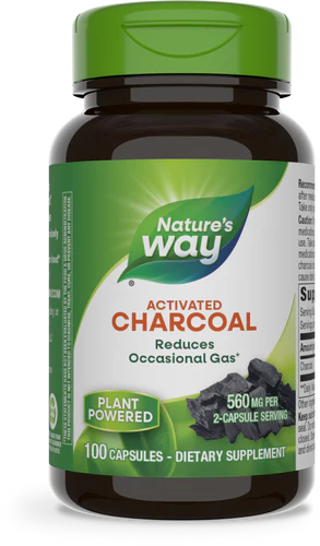 Activated Charcoal 100 capsules, by Natures Way