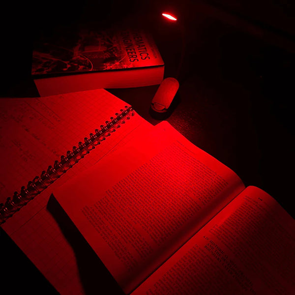 Red Light Reading Lamp