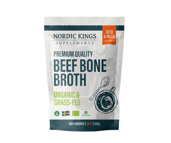 Premium Bone Broth Powder – Grass Fed & Organic, 500g Powder