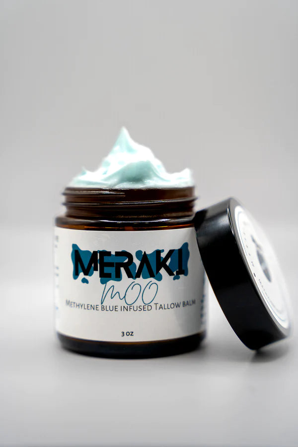 Meraki Moo Methylene Blue Infused Tallow Balm 3oz