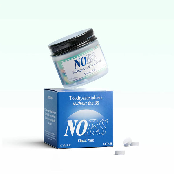 NoBS Flouride-Free Toothpaste 62 Tablets (1 Month)