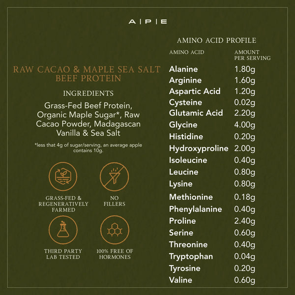 Grass-Fed Beef Protein | Raw Cacao & Maple Sea Salt