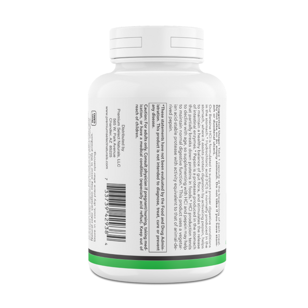 Betaine HCl 120 Capsules