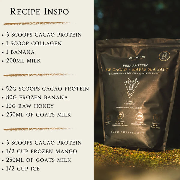 Grass-Fed Beef Protein | Raw Cacao & Maple Sea Salt