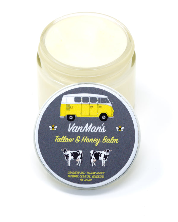 Tallow & Honey Balm (with Essential Oils) 2oz