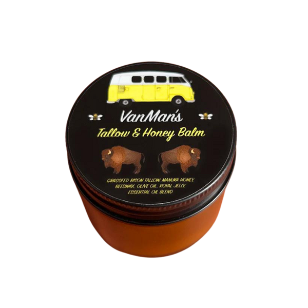 Bison Tallow & Honey Balm (with Essential Oils) 2oz