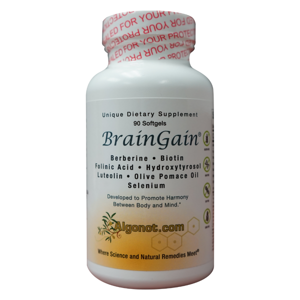 *80% OFF 30th April 2024 BBE* BrainGain by Algonot 90 Softgels