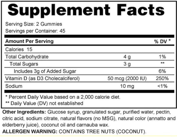 Sunshine Vitamin D gummies