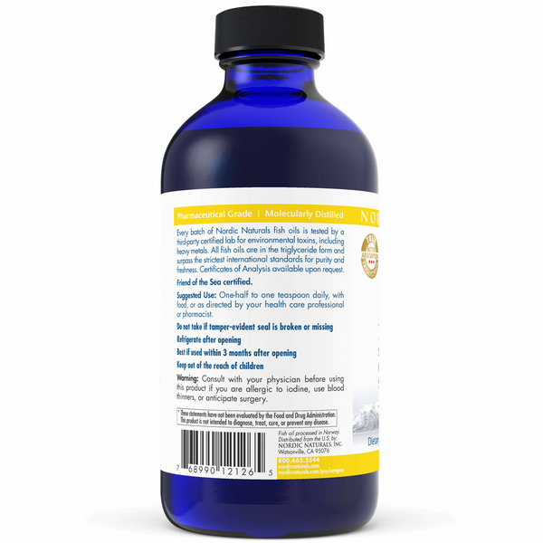 ProOmega Lemon Flavour Cod Liver Oil 8fl.oz by Nordic Naturals