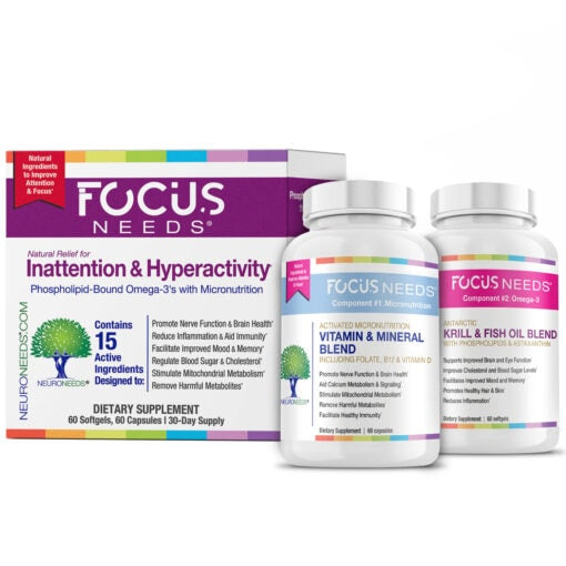 FocusNeeds, 60 Softgels + 60 Capsules