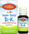 Kid's Super Daily D3+K2 0.34fl.oz (10.16ml) by Carlson Labs