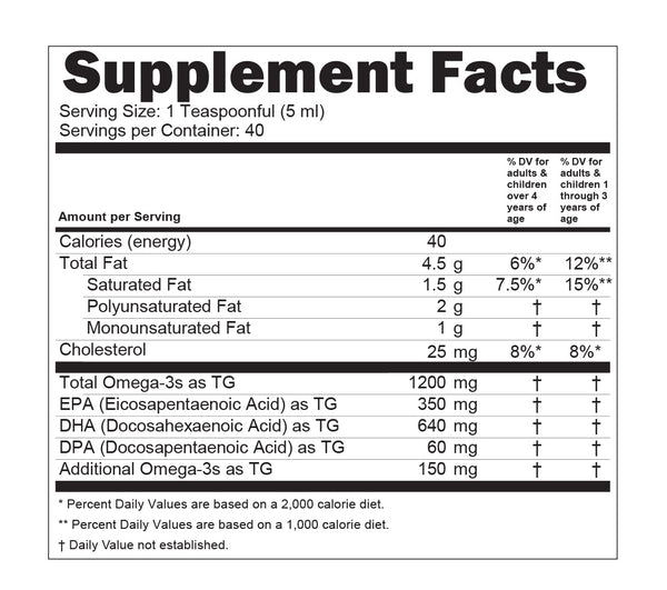 Orange Dream Fish Oil 200ml by Simple Spectrum