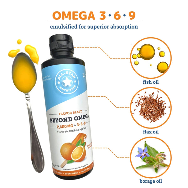 Beyond Omega Liquid, Pharmaceutical Grade Fish Oil 454g