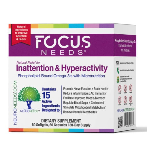 FocusNeeds, 60 Softgels + 60 Capsules