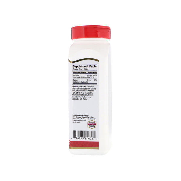 Vitamin D3 - 5,000ius 360 Tablets by 21st Century