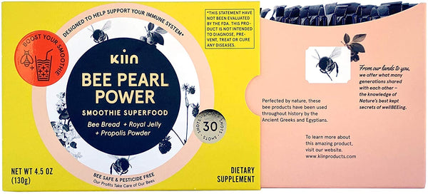Bee Pearl Power - Smoothie Superfood, 30 Smoothie Shots by Kiin