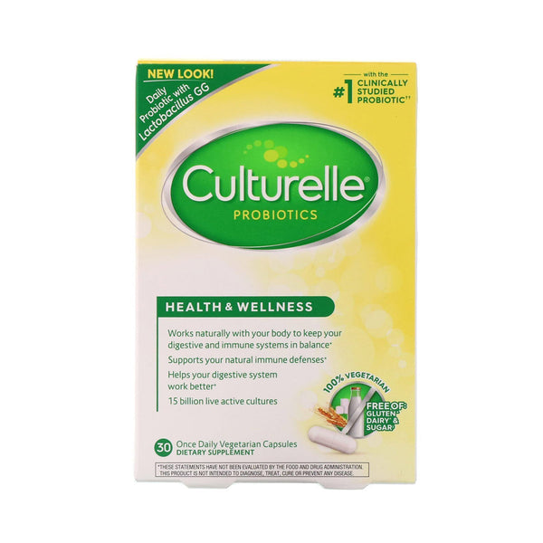 Culturelle Health & Wellness Probiotic, 15 Billion Active Cultures 30 Blister Sealed Capsules