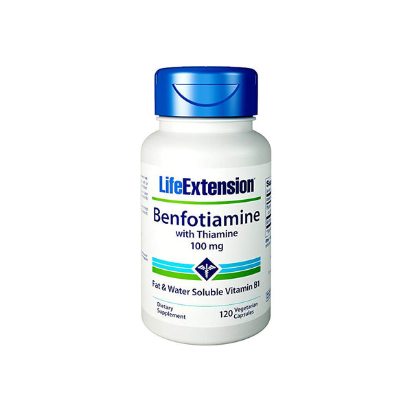 Vitamin B1 Benfotiamine with Thiamine 120 Capsules by Life Extension